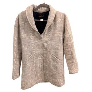 Young Threads 100% Cotton Embroidered Women's Jacket, NWOT!